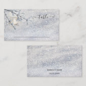 雪灯きらめく冬結婚座席表 プレイスカード (正面/裏面)