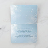 雪片およびつまらないものが付いているロシアのな年賀状 シーズンカード (内部)