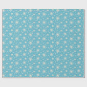 雪片お洒落おもしろいかわいいクリスマスノスタルジック ラッピングペーパー (フラット)