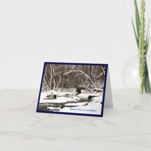 雪片からのアドバイス カード (正面)