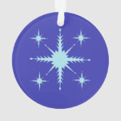 雪片が付いたアクリルオーナメント「雪よ！」 オーナメント (裏面)