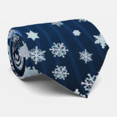 雪片が付いているエレガントなクリスマスのタイ ネクタイ (ロール)