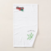 雪片が付いているクリスマスのヴィンテージのトラック バスタオルセット (ハンドタオル)