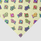 雪片が付いているUの一突き色の鍋つかみのオーブンのミット 薄葉紙 (詳細)