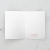 雪片が咲くメリーエレガントクリスマスデザイン シーズンカード (内部)