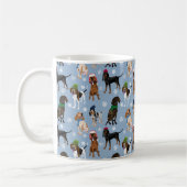 雪片が多い コーヒーマグカップ (左)