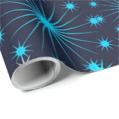雪片が星のように輝く ラッピングペーパー (ロールコーナー)