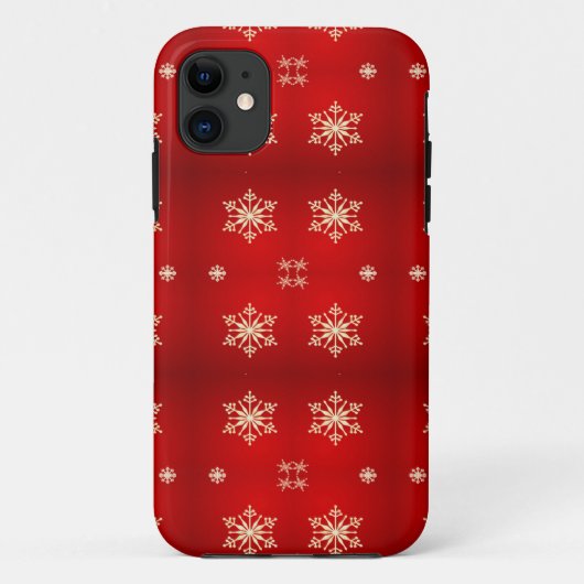 雪片が赤く染まる Case-Mate iPhoneケース (裏面)