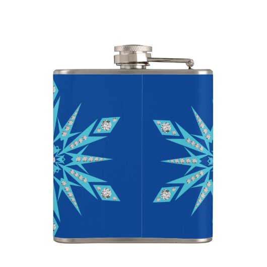 雪片きらきら光る フラスク (裏面)