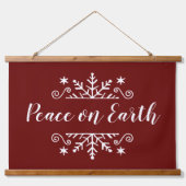 雪片で地上の平和 吊り下げ型タペストリー (正面)