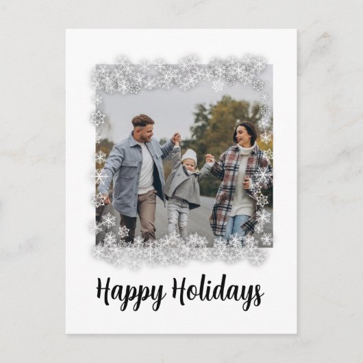 雪片で シーズンポストカード (正面)