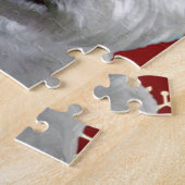 雪片とのWESTIE ジグソーパズル (側面)