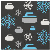 雪片とカール岩地 ファブリック (クローズアップ)