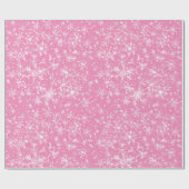雪片とキラキラのシームレスなパターン ラッピングペーパー (フラット)