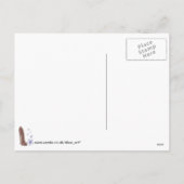 雪片とクリスマスプレゼントの靴アートの贈り物 シーズンポストカード (裏面)