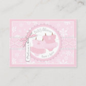 雪片とツツゥオムツラッフルチケット エンクロージャーカード (裏面)