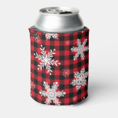 雪片とバッファロープレイド：冬のチャーム 缶クーラー (缶裏面)