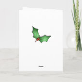 雪片とホリーオンブラックカスタム写真 シーズンカード (裏面)