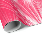 雪片とポインセチアを持つ赤いクリスマススター ラッピングペーパー (ロールコーナー)