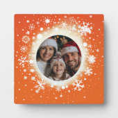 雪片と冬 フォトプラーク (正面)