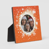 雪片と冬 フォトプラーク (正面)