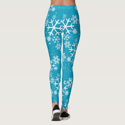 雪片と星付き(お好みのカラー) レギンス (裏面)