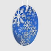 雪片と星 オーナメント (正面)