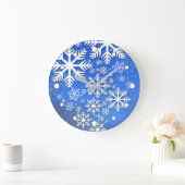 雪片と星 ラージ壁時計 (ホーム)