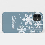 雪片と星CM iPhone 5 BT IDケース、青 Case-Mate iPhoneケース (裏面(横))