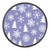 雪片と松模様 アイスホッケーパック (正面)