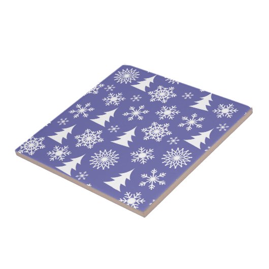 雪片と松模様 タイル (側面)