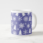 雪片と松 ジャンボコーヒーマグカップ (正面右)
