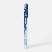 雪片と氷 iPhone 16ケース (右側面)