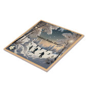 「雪片と疑問に思」 タイル (側面)