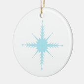 雪片と美しい円オーナメント セラミックオーナメント (左)