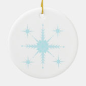 雪片と美しい円オーナメント セラミックオーナメント (裏面)