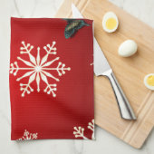 雪片と蝶 キッチンタオル (四つ折り)