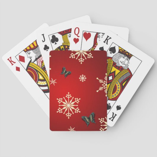 雪片と蝶 トランプ (裏面)