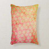 雪片と金ゴールド星タイダイのデニム アクセントクッション (正面(垂直))