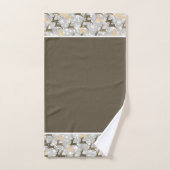 雪片と鹿風呂タオルセット バスタオルセット (ハンドタオル)