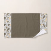 雪片と鹿風呂タオルセット バスタオルセット (ハンドタオル)