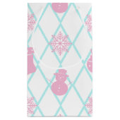 雪片と鹿 スモールペーパーバッグ (裏面)