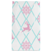 雪片と鹿 スモールペーパーバッグ (正面)