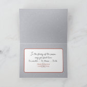 雪片のあるクリスマスコテージ シーズンカード (内部)