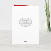 雪片のあるクリスマス(鳥)ショウジョウコウカンチョウ シーズンカード (裏面)