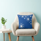 雪片のある冬のおもしろい クッション (椅子)