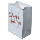 雪片のアイリッシュセッター ミディアムペーパーバッグ (裏面アングル)