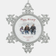 雪片のクリスマスのオーナメント