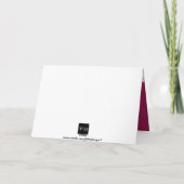 雪片のクリスマスの休日の物語のカスタムの写真 シーズンカード (裏面)