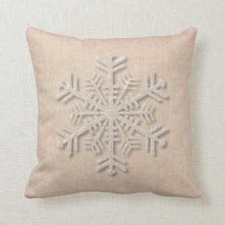 雪片のクリスマスの装飾用クッション クッション